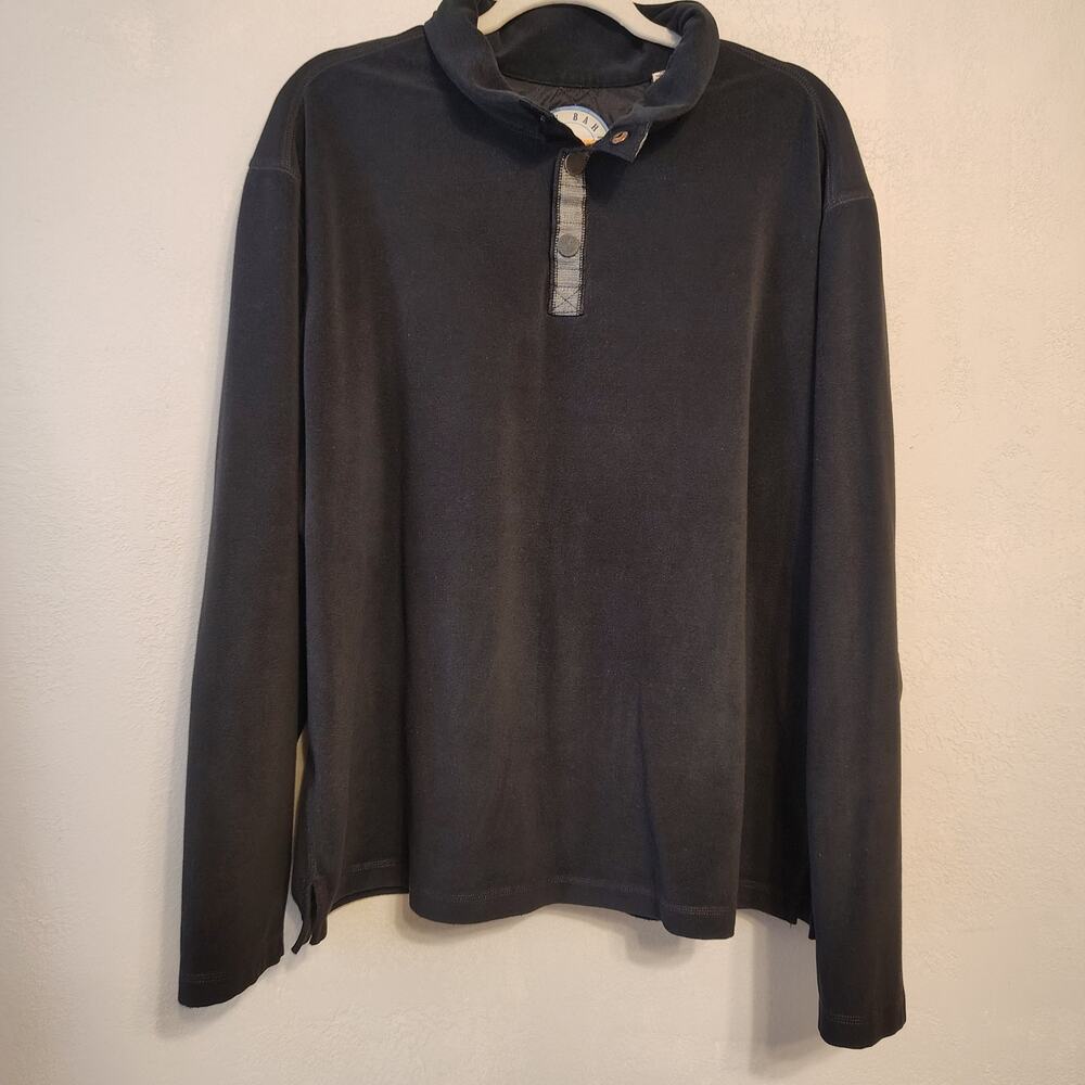 Tommy Bahama Bahama Reserve XL Elbow Patch Pullover Snap Neck Grandpa Core